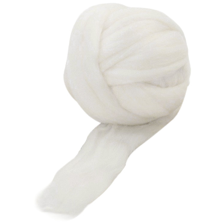 100g Wool Roving 8cm Thick Natural Fiber for Needle Felting Spinning Weaving and DIY Craft Projects