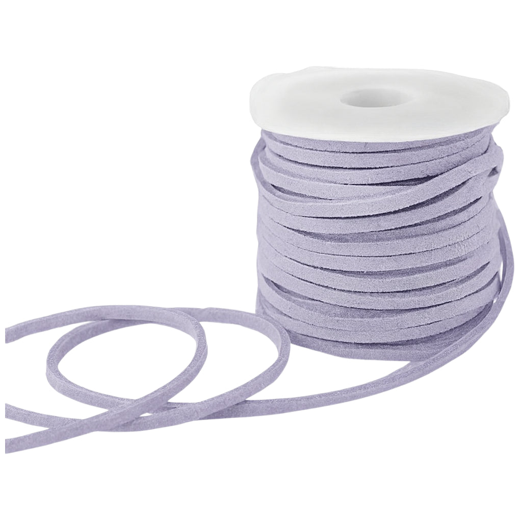 2.6mm x 5m Flat Genuine Leather Cord for Braiding, Jewelry Making, and Craft Projects