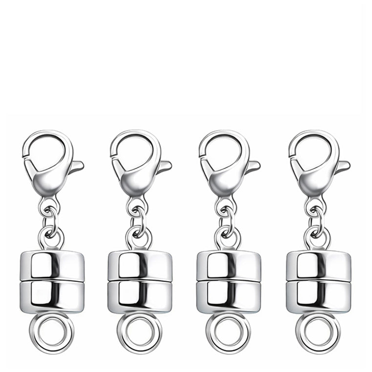 Magnetic Necklace Clasp With Lobster Closure 14K Gold Silver Alloy Jewelry Extender Bracelet Clasps Set