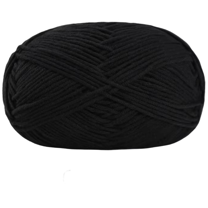 Soft Cotton Acrylic Blend Yarn for Crochet Knitting Amigurumi Projects, 50 Grams/1.76oz 140 yards