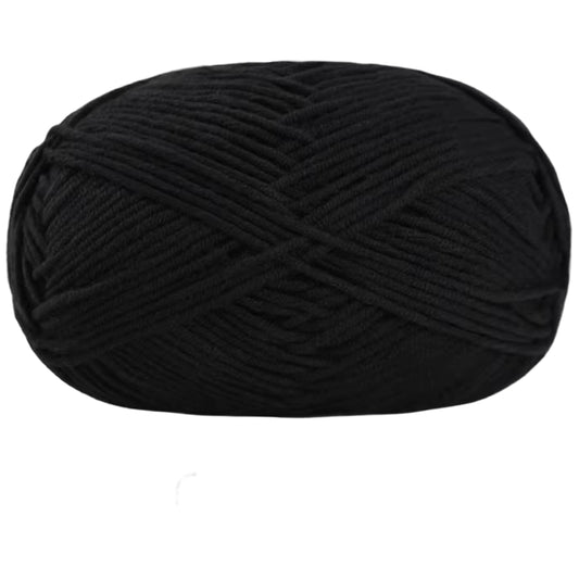 Soft Cotton Acrylic Blend Yarn for Crochet Knitting Amigurumi Projects, 50 Grams/1.76oz 140 yards