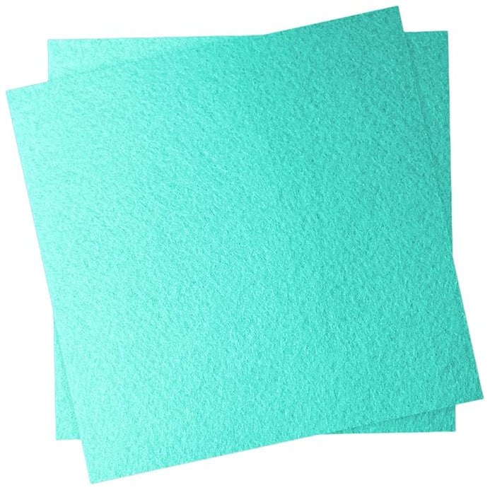 Polyester Felt Fabric Sheets, 12 x 12 Inches, 1 mm Thick for Sewing and Crafts, Pack of 2