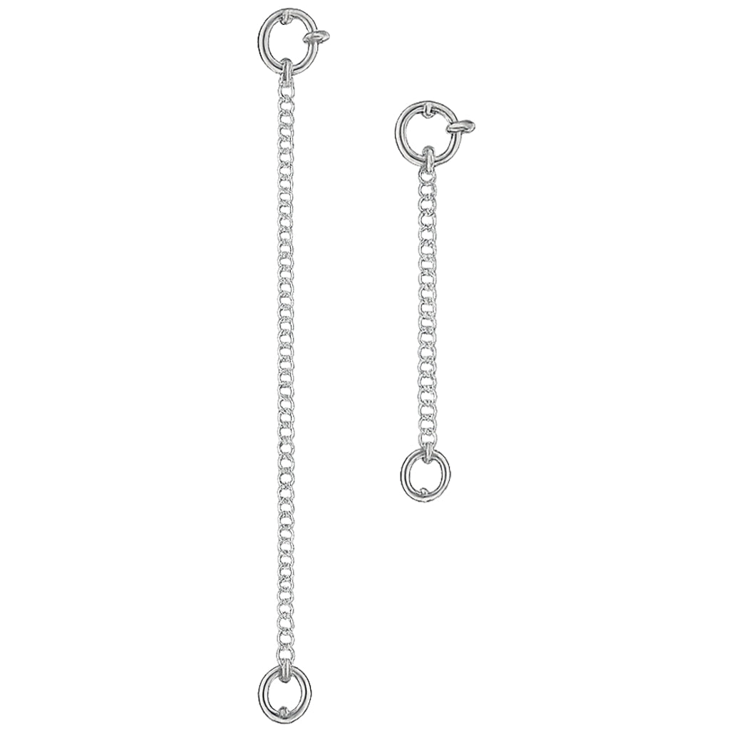 14K Gold Necklace Extender Chain 925 Sterling Silver Bracelet Anklet Extension Chain for Jewelry