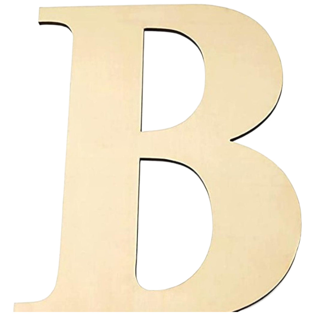 17 Inch Large Unfinished Wooden Letters and Numbers for Crafts and Home Event Decorations