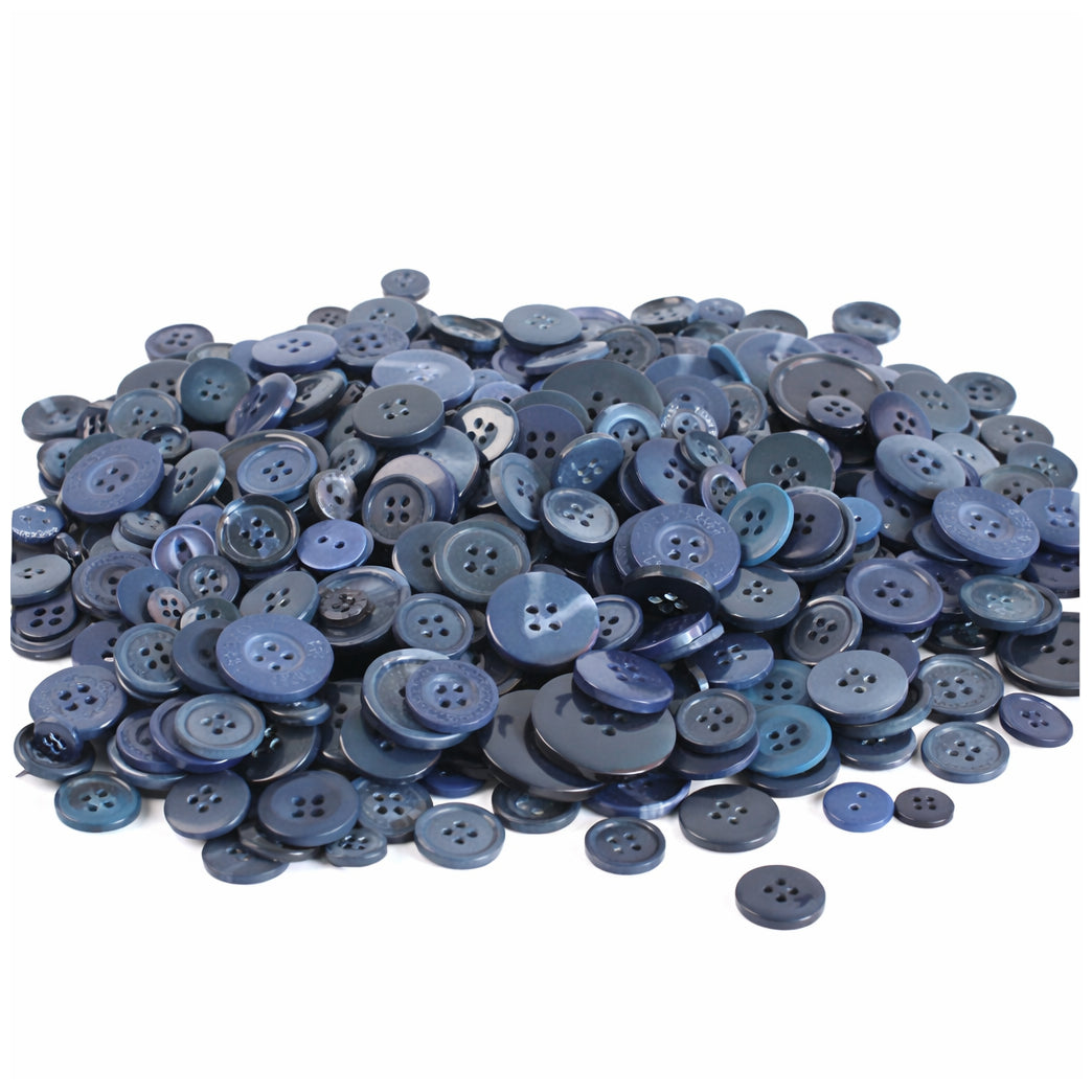 Assorted Resin Buttons 2 and 4 Hole Mixed Sizes 0.9 to 3.5 cm for Sewing and DIY Crafts, Pack of 500