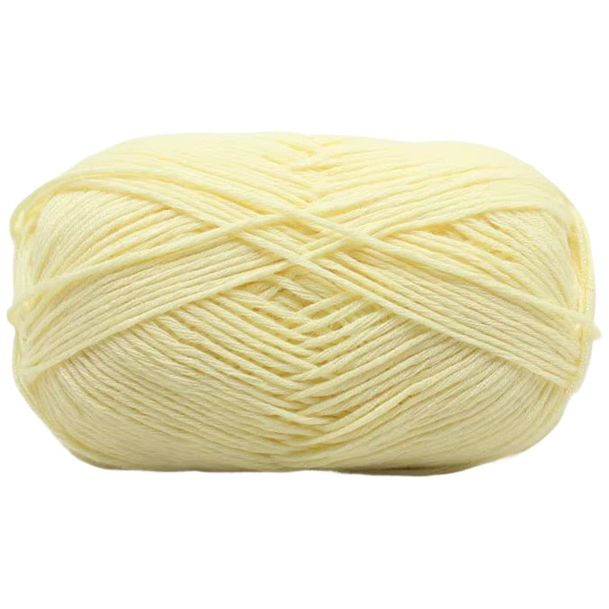 4-Ply Fingering Weight Yarn, 153 Yards 50g/1.76oz 100% Cotton Thin Yarn for Crochet & Knitting