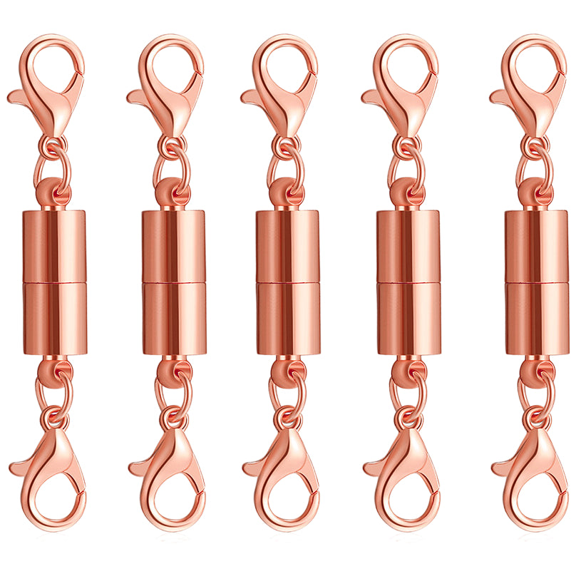 14K Gold and Silver Magnetic Double Lobster Clasp Extenders for Necklaces and Bracelets