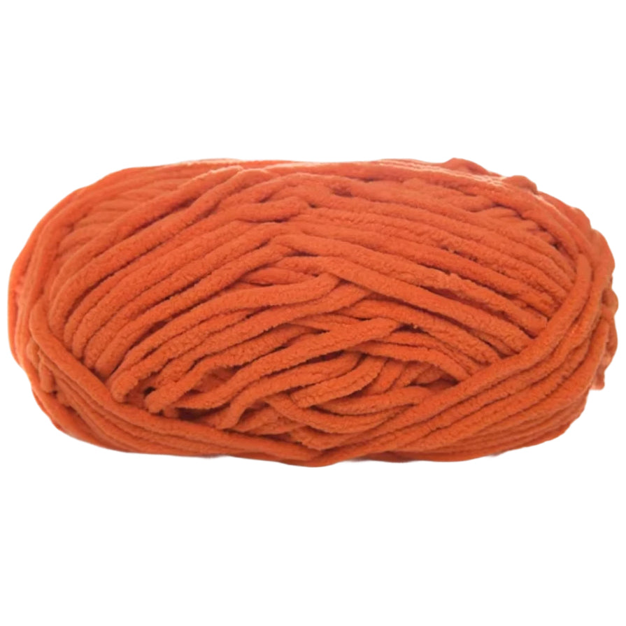 Soft Velvet Chenille Yarn for Crocheting, 100g/3.53oz, 74.3 Yards, Baby Blanket Yarn