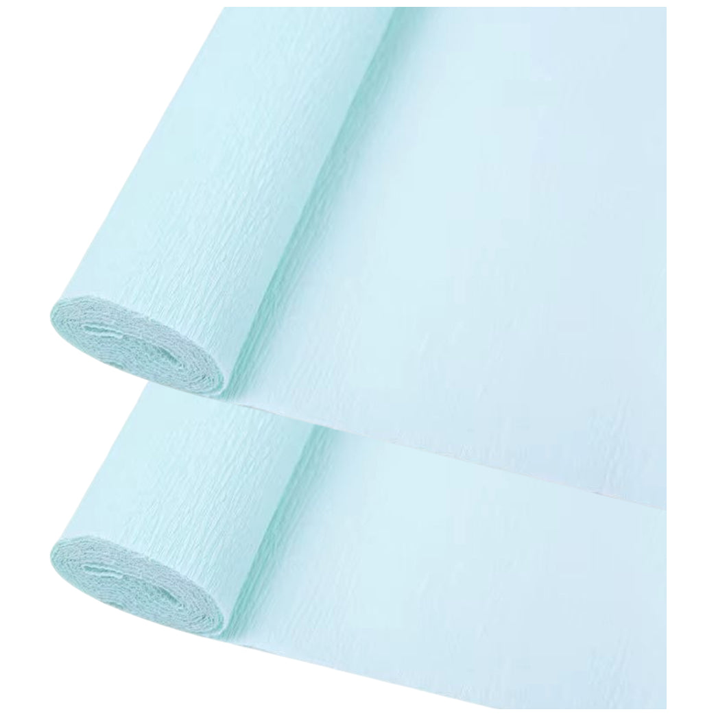 Crepe Paper Roll 19.6 Inch Wide 8ft Long for Flower Making Party and Craft Decor, Pack of 2