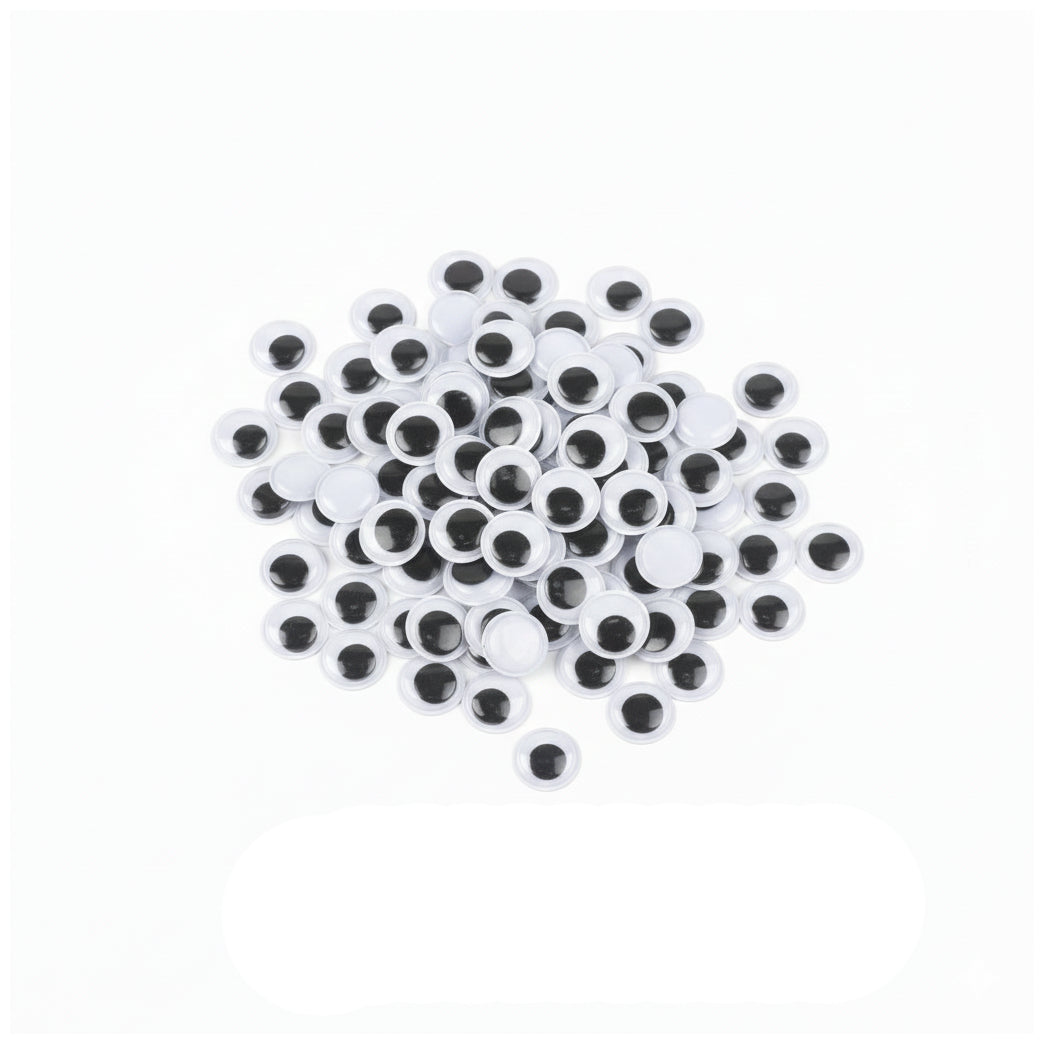 Large Self Adhesive Wiggle Googly Eyes for Crafts Halloween Decorations and DIY Projects