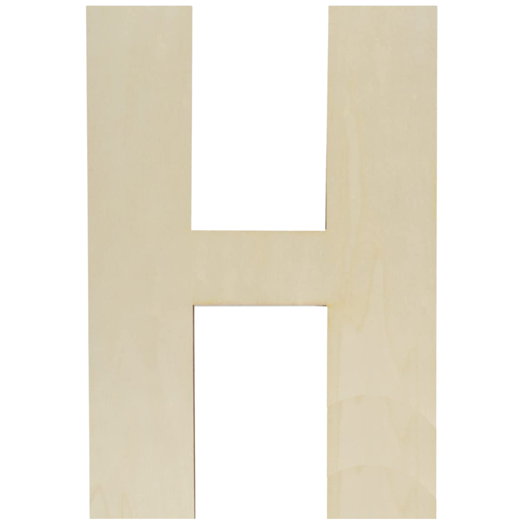 Unfinished Wooden Letter Style Surface for DIY Arts Crafts Home Decor Projects