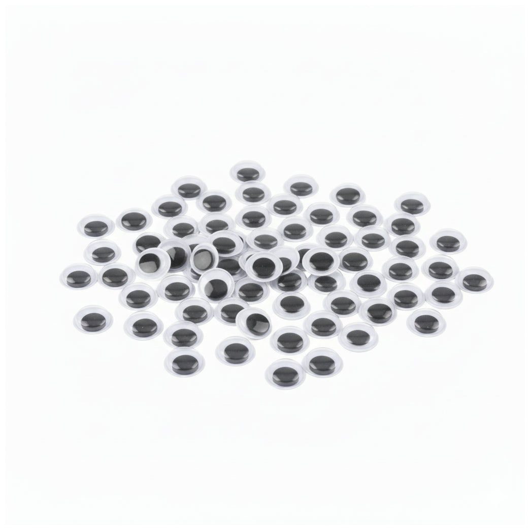 Large Self Adhesive Wiggle Googly Eyes for Crafts Halloween Decorations and DIY Projects