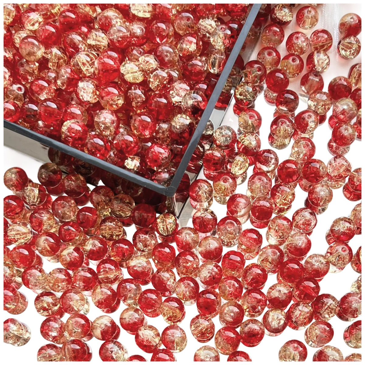 8mm Natural Rose Quartz Gemstone Round Beads for Jewelry Making, Pack of 100