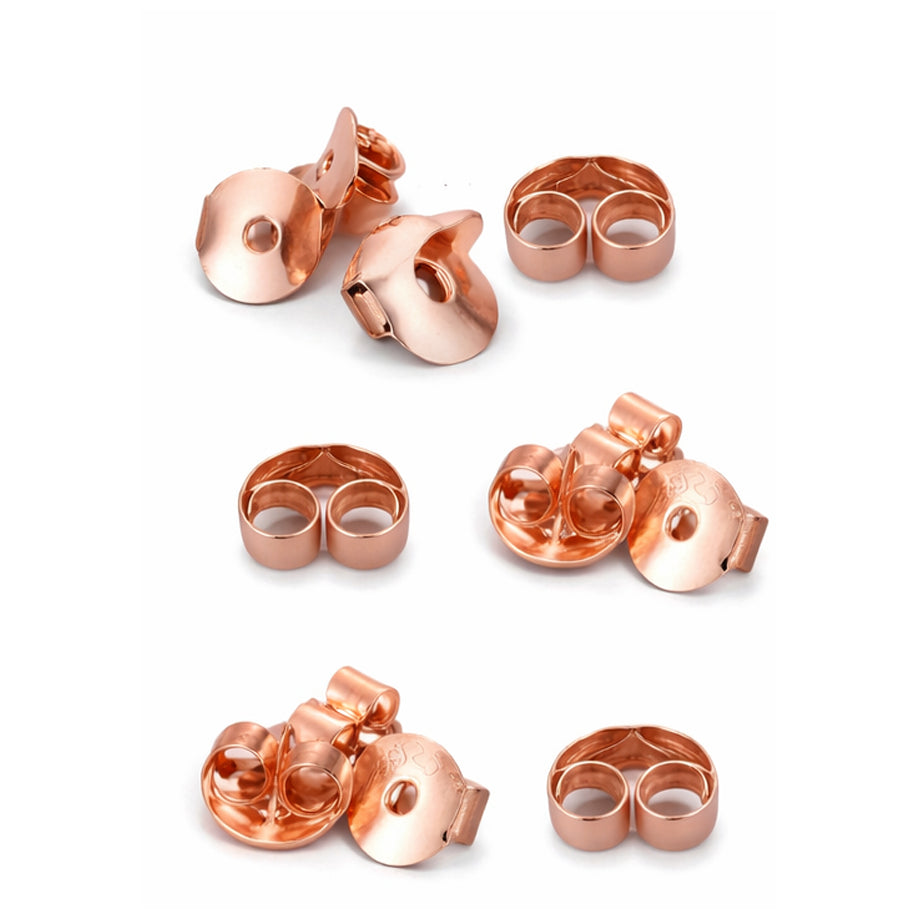 Hypoallergenic Earring Backs Replacements Secure Locking Stud Nuts for Earring Posts Jewelry Repair and DIY, Pack of 12