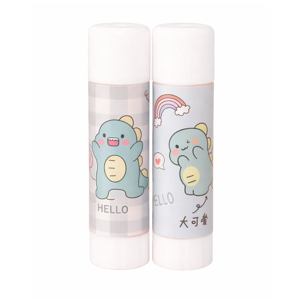 Permanent Glue Sticks Acid Free Non Toxic Adhesive for Paper Photos Crafts Strong Fast Bond No Mess Application, Pack of 2