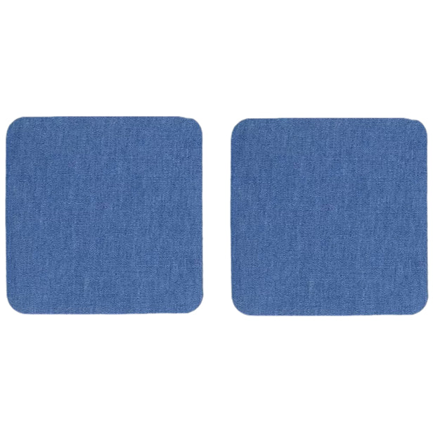 Iron On Patches 5 x 5 Inch Polyester Repair Patches for Clothing Pants Jackets Uniform Shirts, Pack of 2
