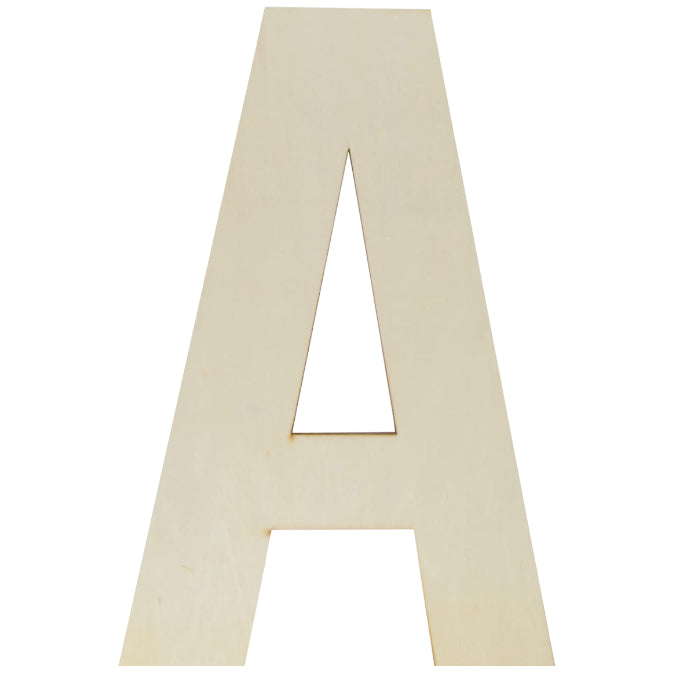 Unfinished Wooden Letter Style Surface for DIY Arts Crafts Home Decor Projects
