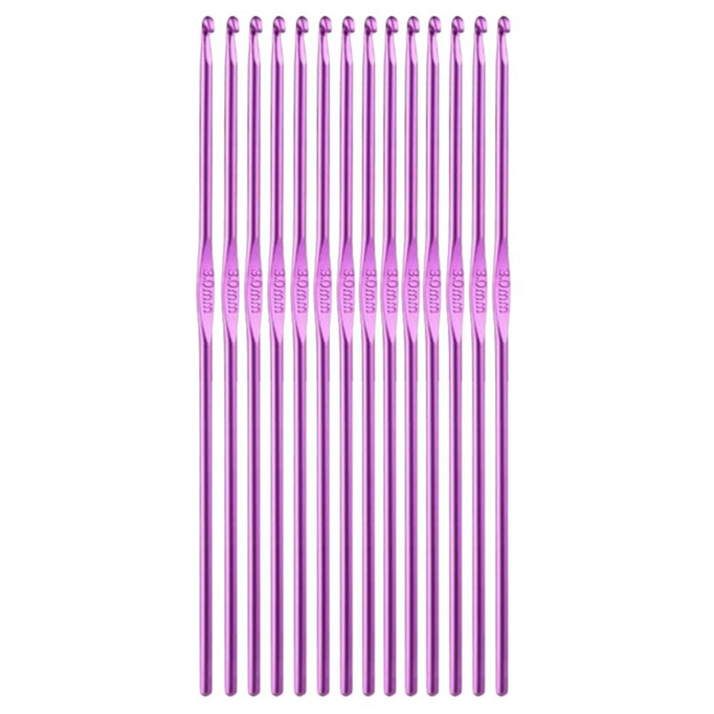 14pcs Aluminum Crochet Hooks Set for Beginners and Yarn Craft Projects