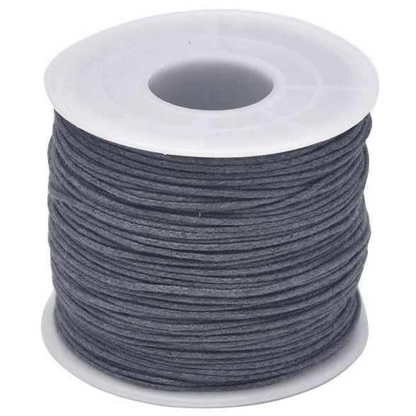 1mm 76.55 Yards Waxed Cotton Cord String for Beading, Macrame, Bracelet, and Necklace Making
