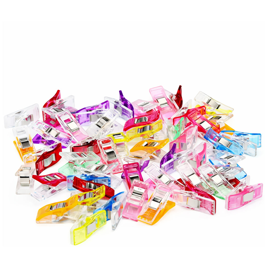 Sewing Clips For Fabric Quilting Embroidery Craft Sewing Supplies Accessories Reusable Plastic Clamps Non Slip, Pack of 40