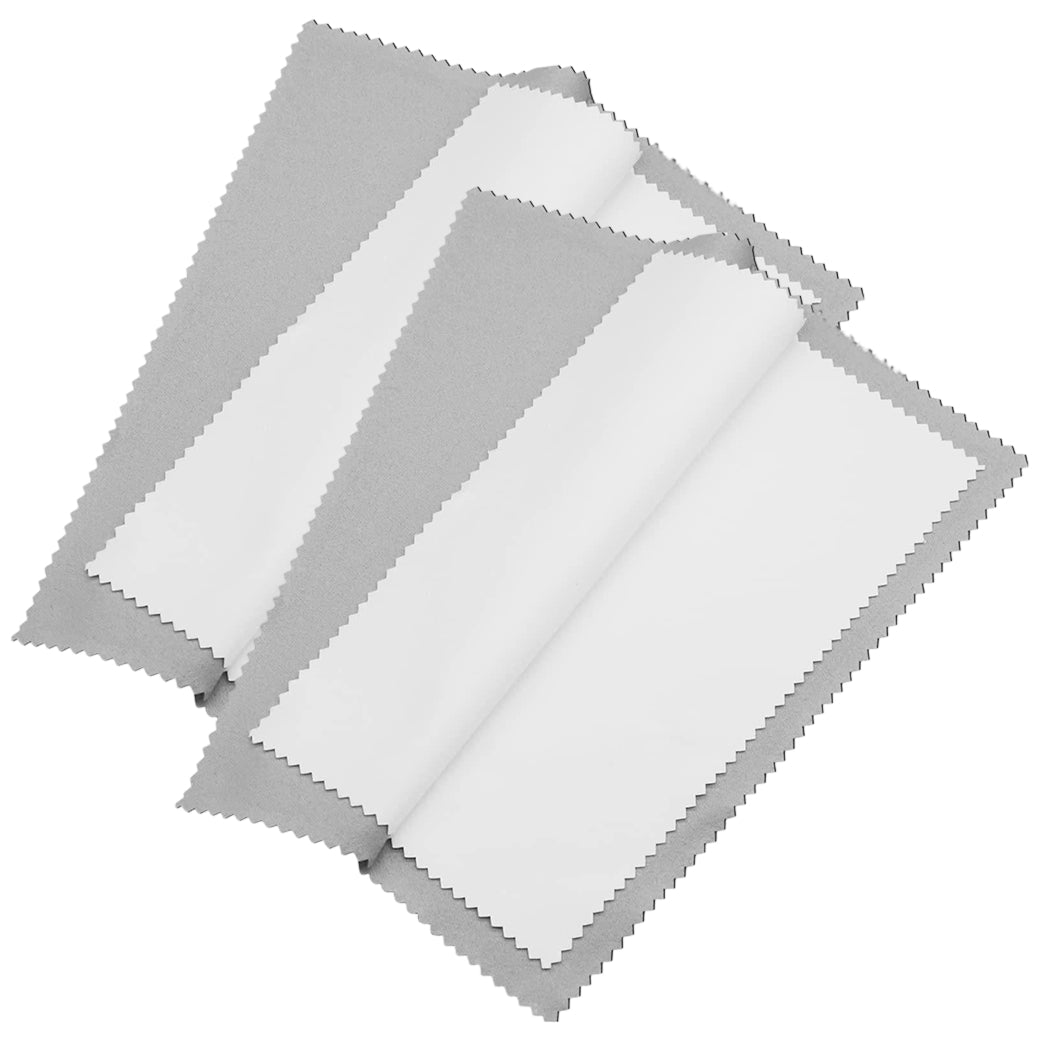 Jewelry Polishing Cloth Multi Layer Cotton Cleaning Cloth for Gold Silver Platinum Jewelry, Pack of 2