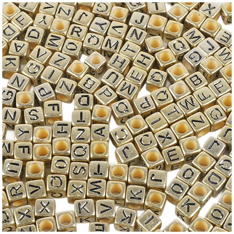 Alphabet Letter Beads 3000pcs 6mm for DIY Bracelets, Necklaces, Jewelry Making, and Crafts