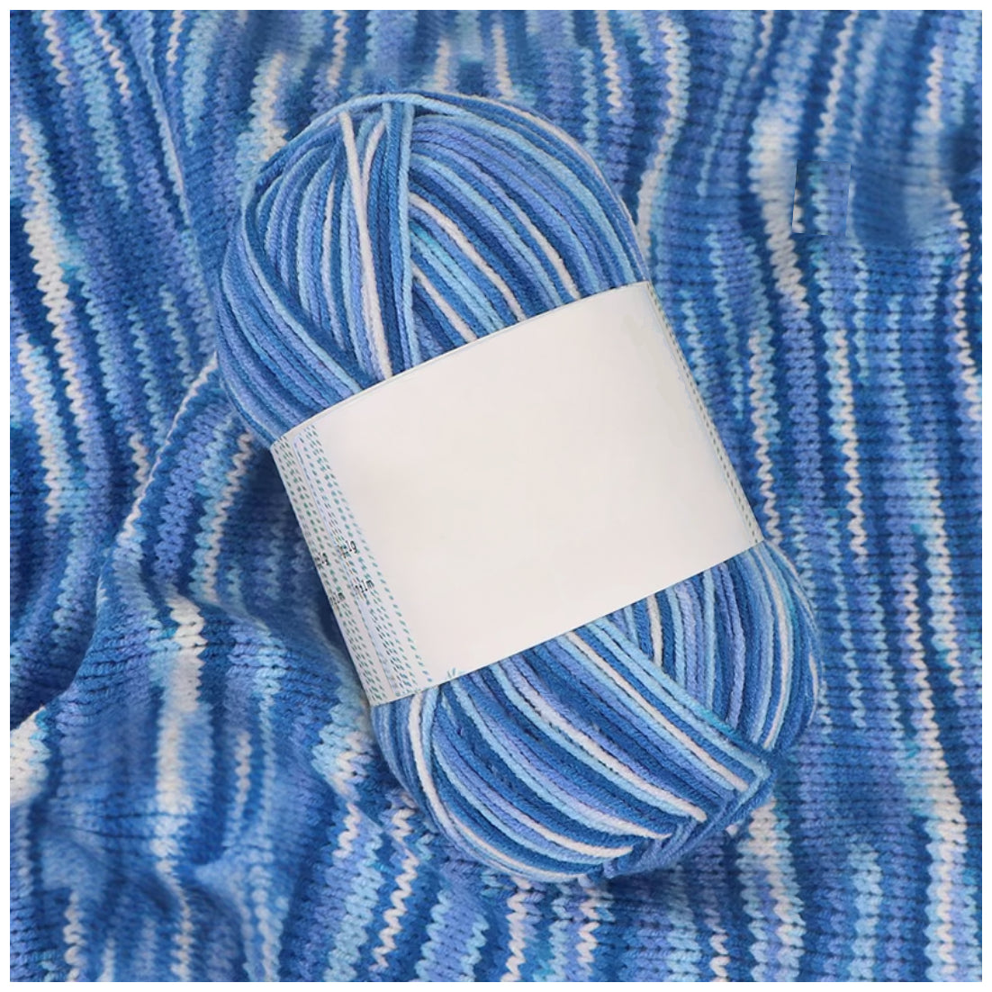 Soft Acrylic Variegated Baby Yarn – Fingering Weight for Knitting & Crochet, 50g/1.76oz 191 yards