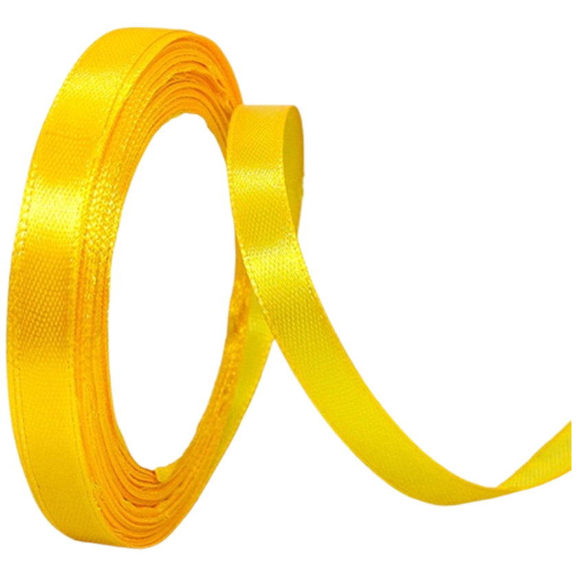 Black Double Faced Satin Ribbon 1/4 Inch x 25 Yards for Gift Wrapping and Decorations