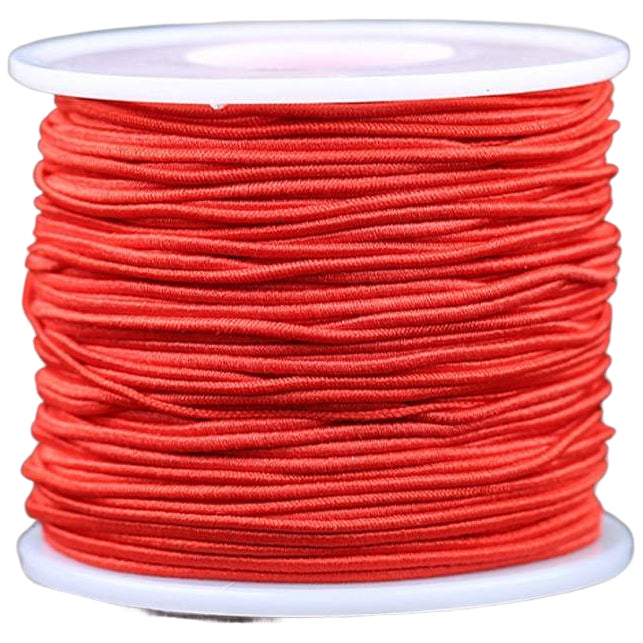 100m by 1mm Round Elastic Cord Polyester Rubber Stretch String for Jewelry Making and Crafts