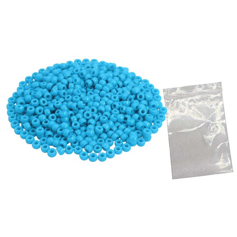 Plastic Pony Beads for Bracelets, Hair Braids, Jewelry Making and DIY Craft Projects