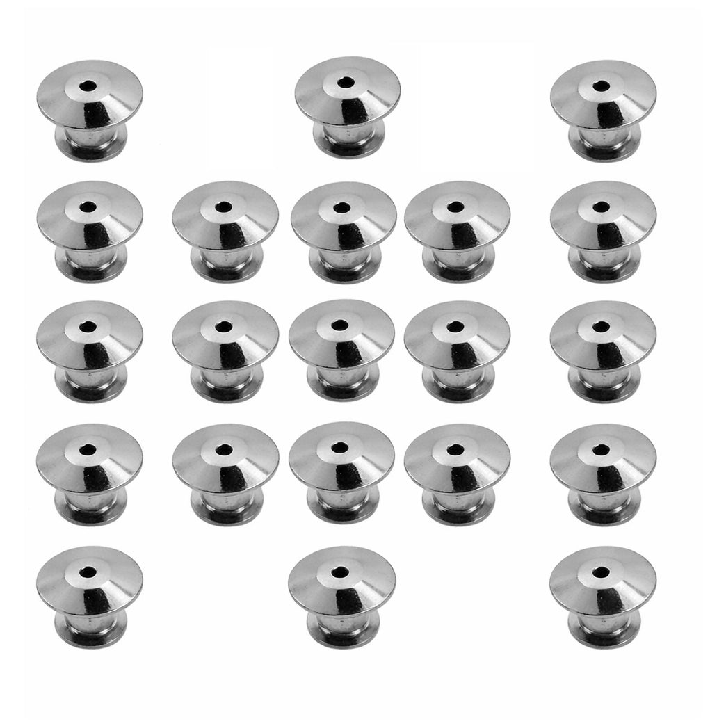 Metal Locking Pin Backs Secure Clasp Keepers for Brooch Enamel and Lapel Pins