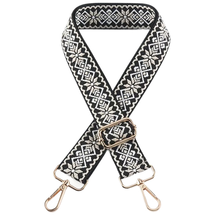 Adjustable 11-Inch Wide Stripe Purse Strap Replacement for Crossbody Handbags and Shoulder Bags