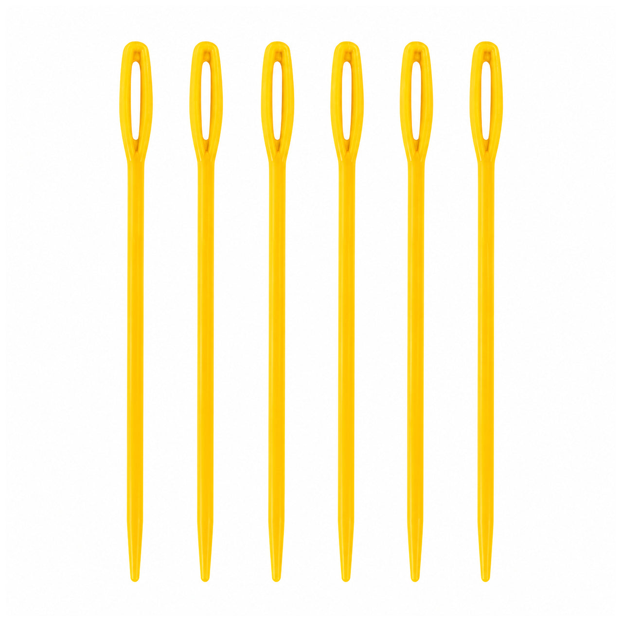 Multicolor Plastic Yarn Needles for Crocheting, Sewing, Weaving, and Needlepoint Crafts, Pack of 6