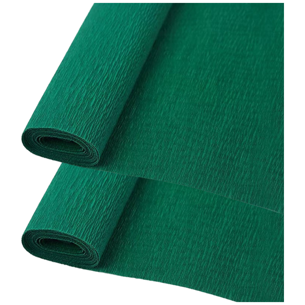 Crepe Paper Roll 19.6 Inch Wide 8ft Long for Flower Making Party and Craft Decor, Pack of 2