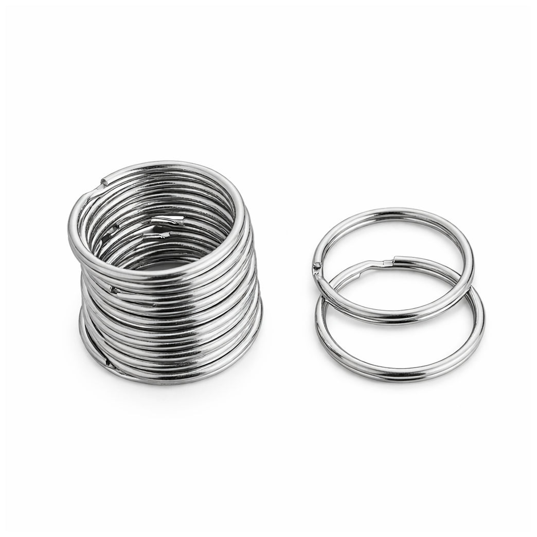 Metal Split Key Rings Metal Key Rings Silver Split Keychain Rings for Keys Crafts Car Office ...