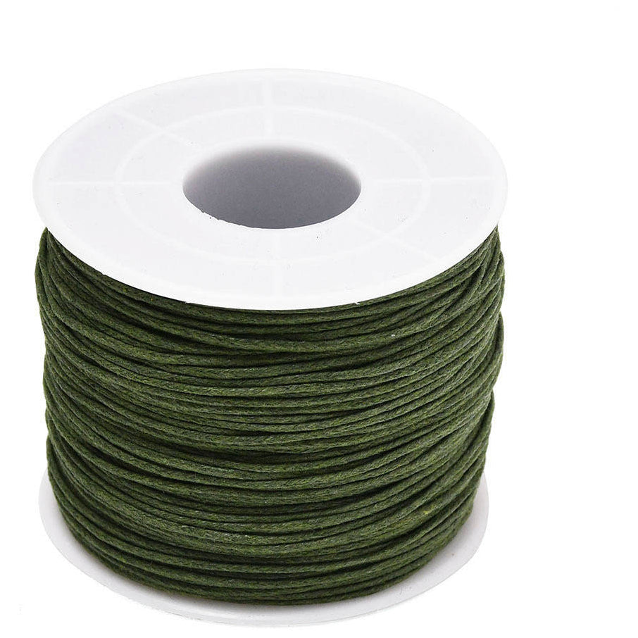 1mm 76.55 Yards Waxed Cotton Cord String for Beading, Macrame, Bracelet, and Necklace Making