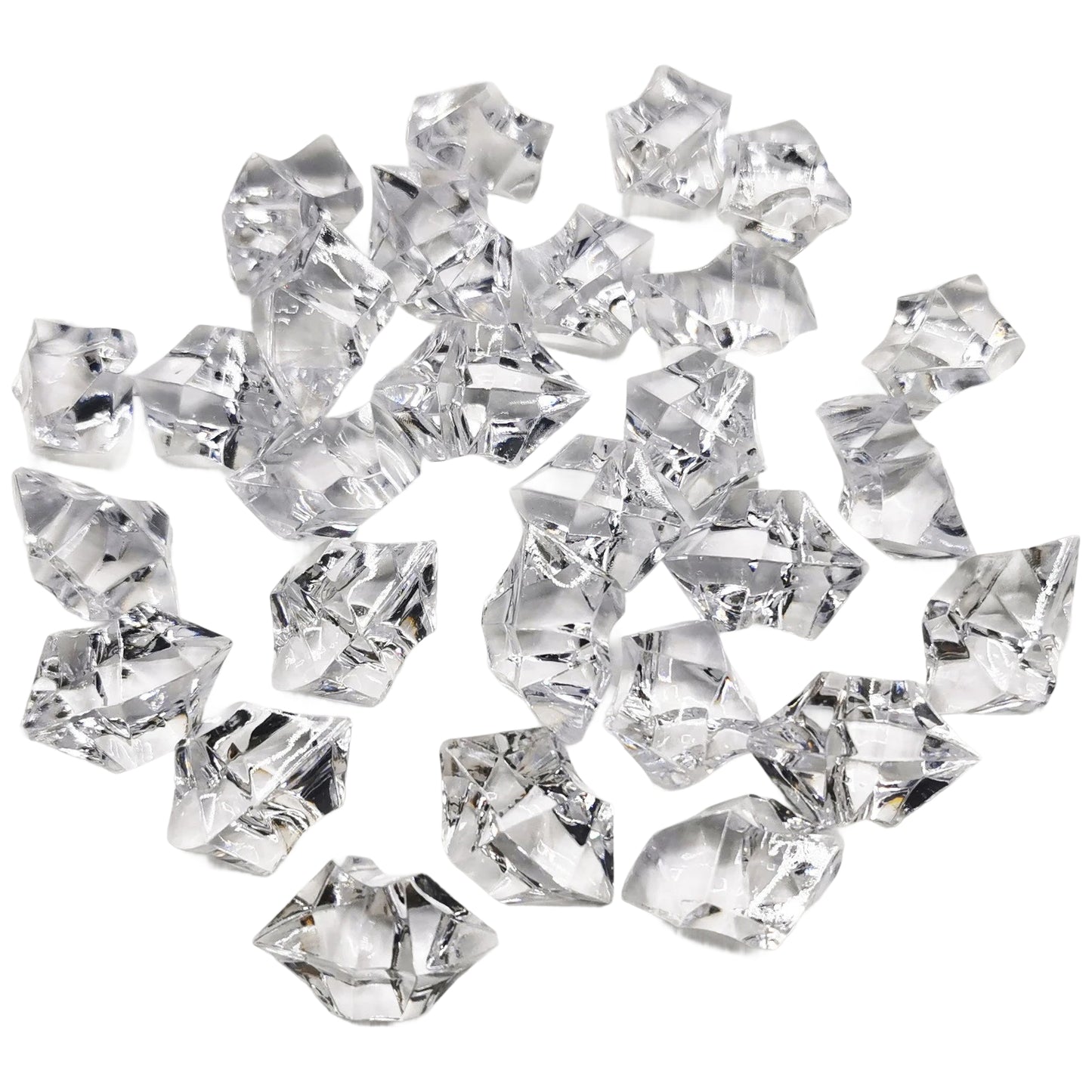 Clear Acrylic Fake Ice Diamonds Vase Fillers For Wedding Centerpieces Party Table Decor, Pack of 260
