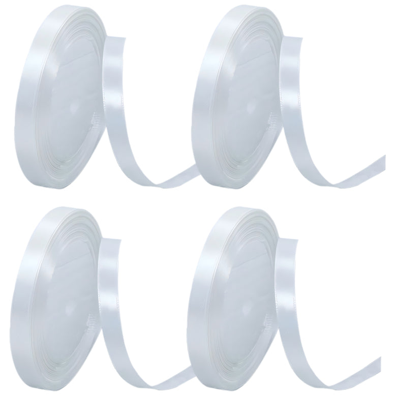 Satin Ribbon 4 Rolls 40 Yards for Gift Wrapping Crafts Weddings and Decorations