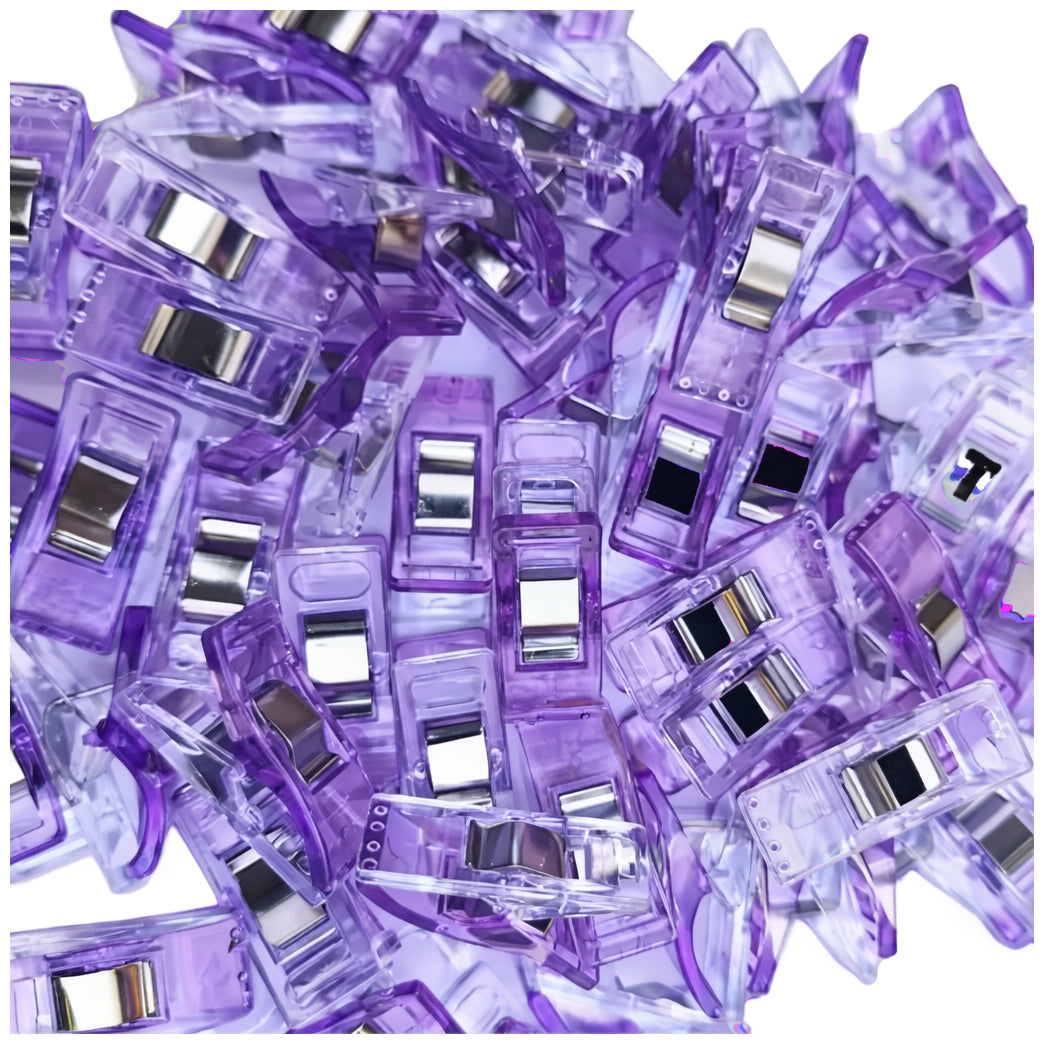 Colorful Plastic Sewing Clips for Quilting Garments Crochet Knitting Craft Fabric Binding, Pack of 30