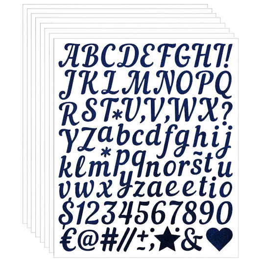 Glitter Vinyl Letter and Number Stickers Self Adhesive Waterproof Decals for Crafts Signs Mailbox DIY Decoration, Pack of 8