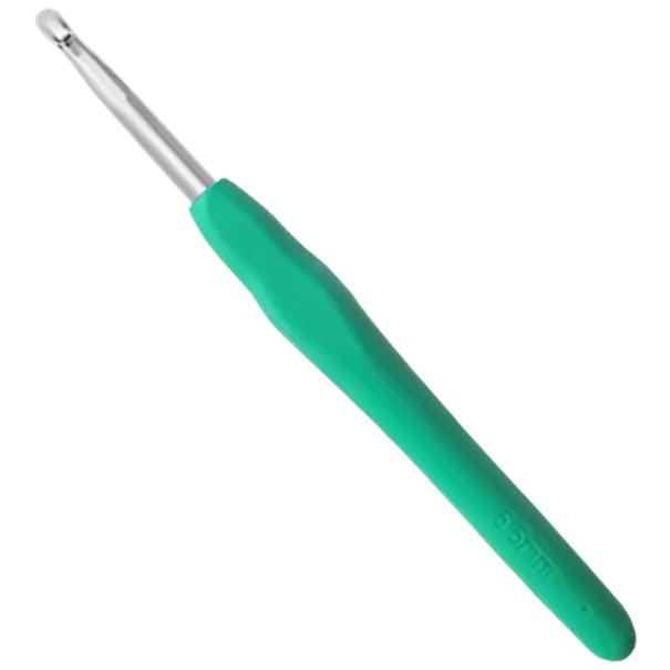 Ergonomic Crochet Hook with Soft Handle – Long Needles for Beginners