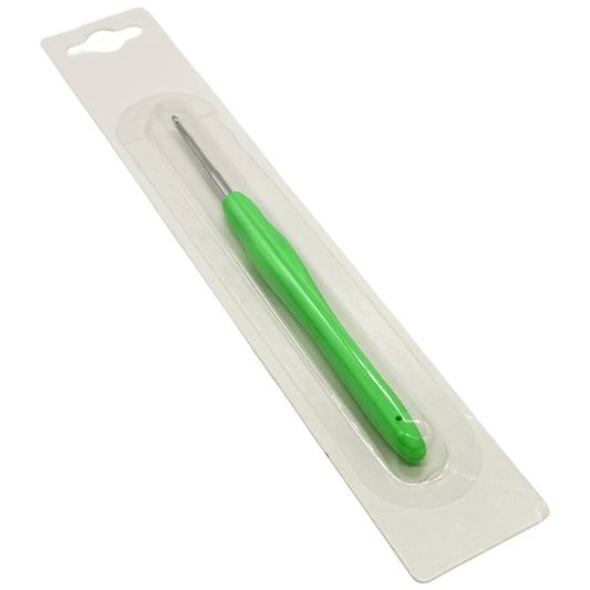 Steel Crochet Hook Set with Soft Grip Handles in Pastel Colors for Knitting