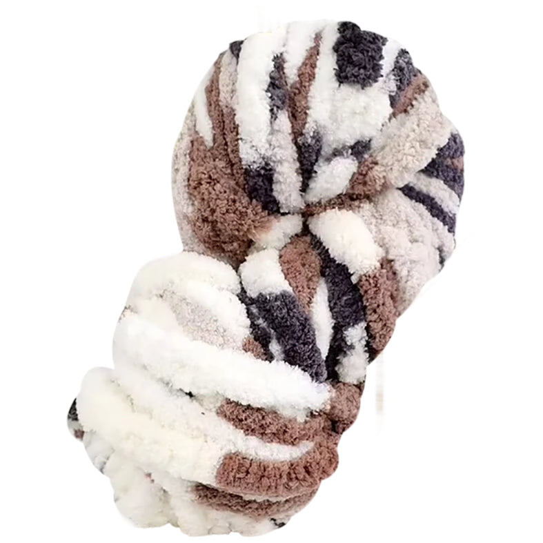 Super Chunky Chenille Yarn Soft Thick Fluffy Polyester for Arm Knitting Blankets and Home Decor, 20mm Thick 250 Grams/8.82oz 27.34 yards