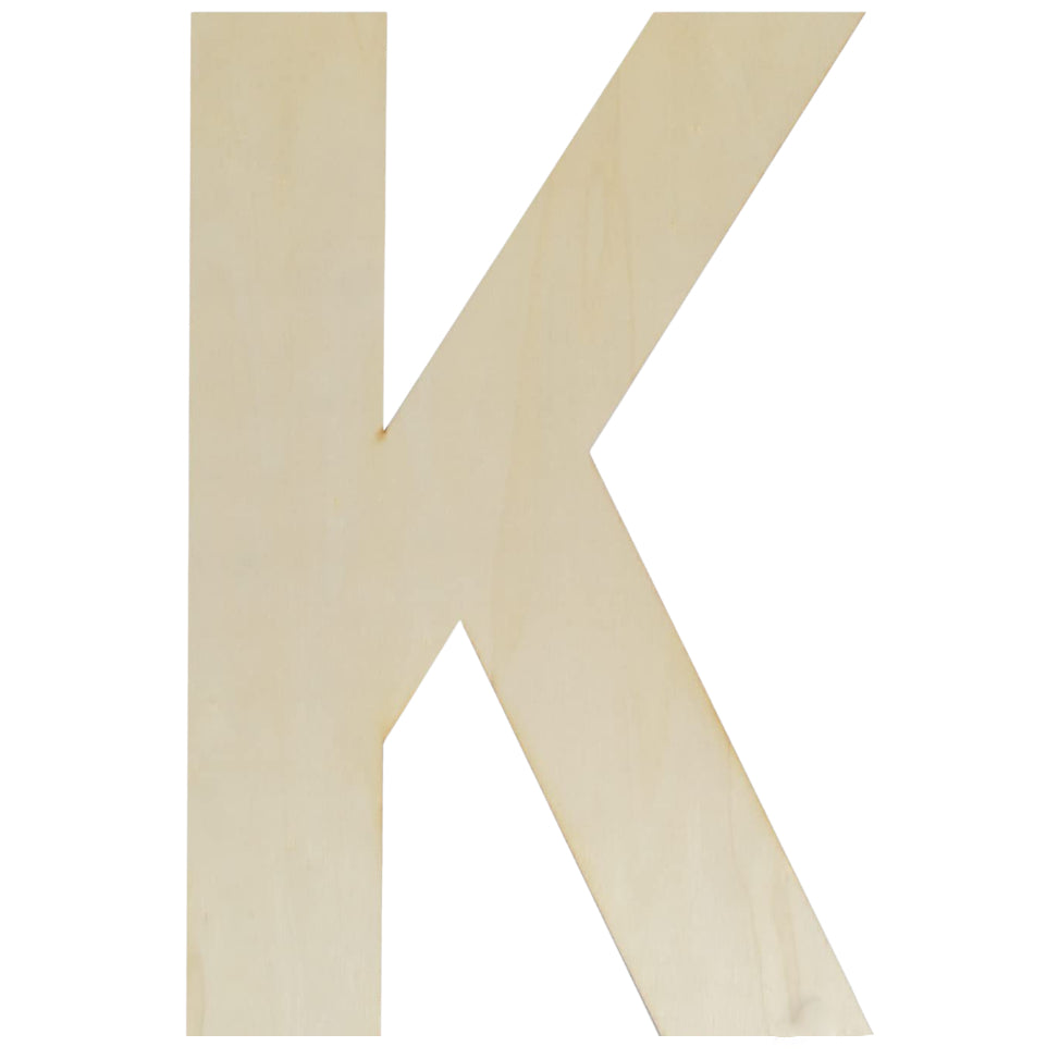 Unfinished Wooden Letter Style Surface for DIY Arts Crafts Home Decor Projects