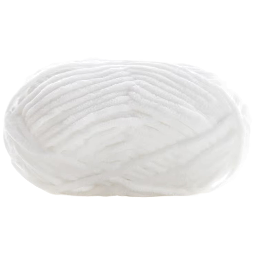 Super Bulky Chenille Velvet Yarn – Size 6 Fluffy Plush Yarn for Crocheting, Amigurumi, and Baby Blankets, 100g/3.53oz 120 yards