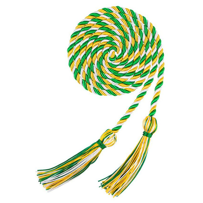 67 Inches Gold Graduation Cords for 2025 Ceremonies Braided Style Honor Tassel Rope