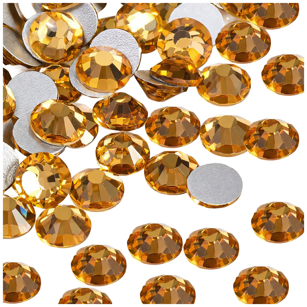 Shiny Hotfix Flatback Glass Rhinestones for Nail Art, Clothing, Crafts, DIY Crystal Decorations
