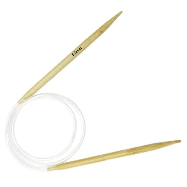 Carbonized Bamboo Circular Knitting Needles with Clear Cables – 47 Inches for Smooth Knitting