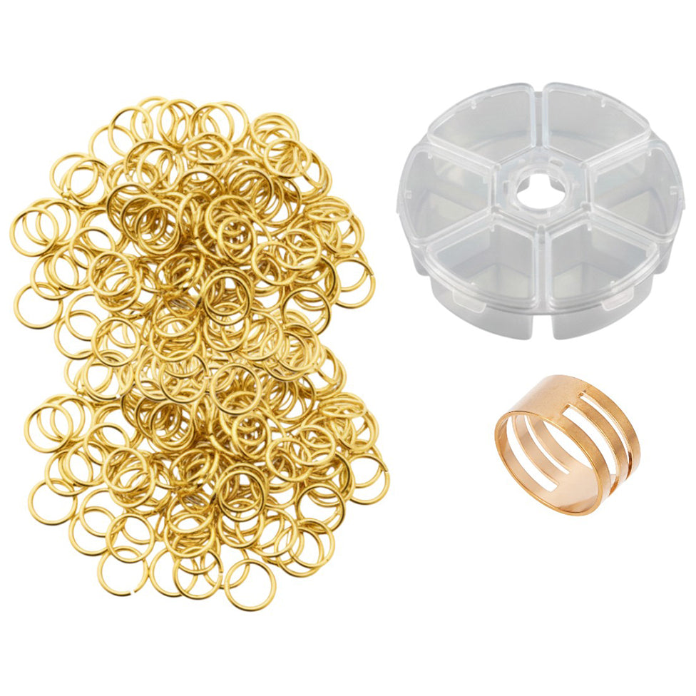 Stainless Steel 18 Gauge Jump Rings Open Connector Rings for Jewelry Making, Chainmail, Keychains and DIY Crafts