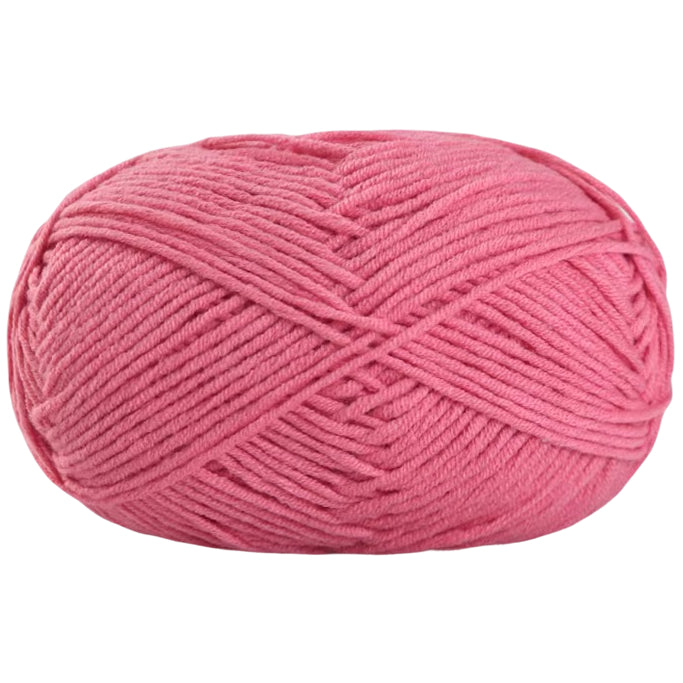 Soft Cotton Acrylic Blend Yarn for Crochet Knitting Amigurumi Projects, 50 Grams/1.76oz 140 yards